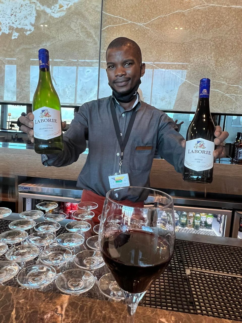 A quick wine tasting at Slow Lounge