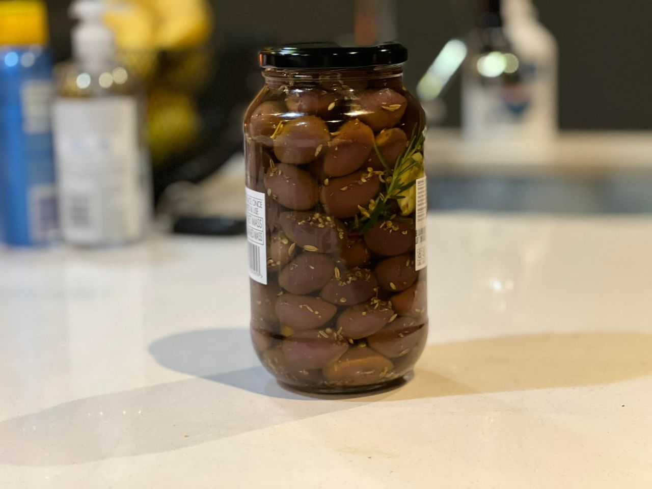 Marinading olives for the first time