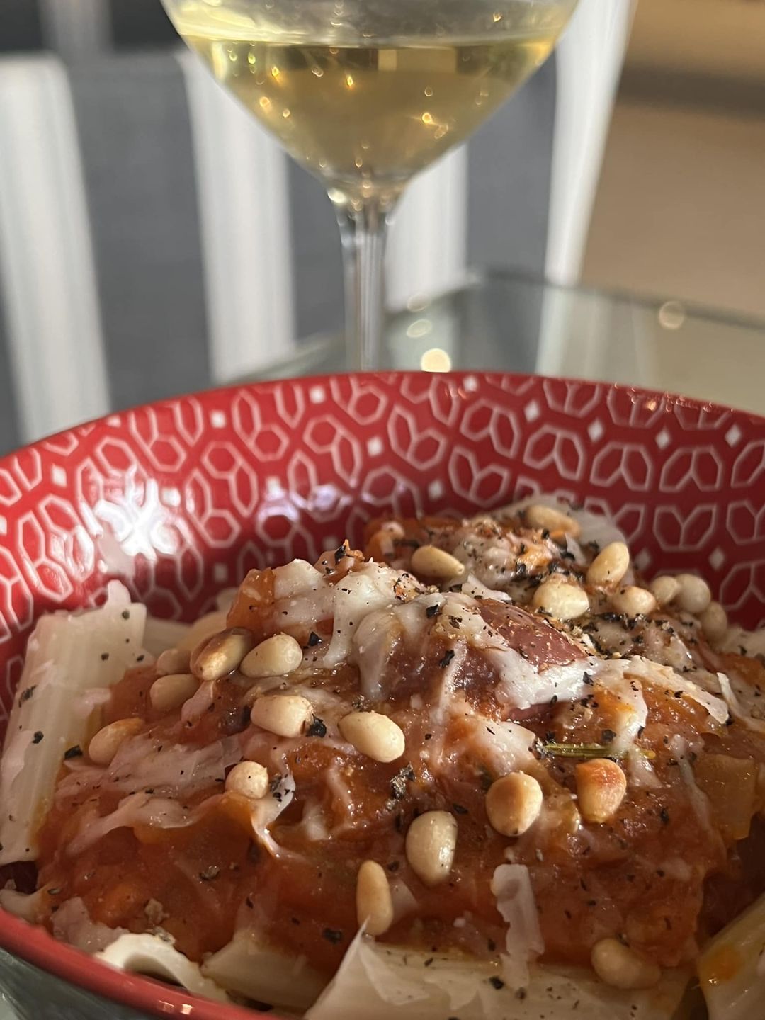 Home made Putanseca with smoked tomatoes