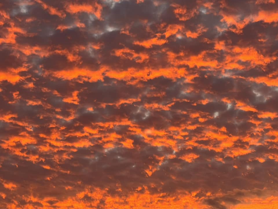 Take-outs, Chenin & epic sunset.